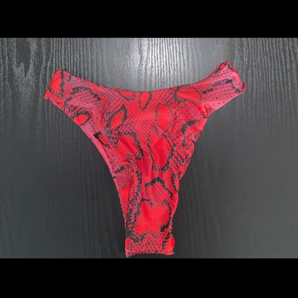 Red Python Swimsuit - Picture 3 of 3